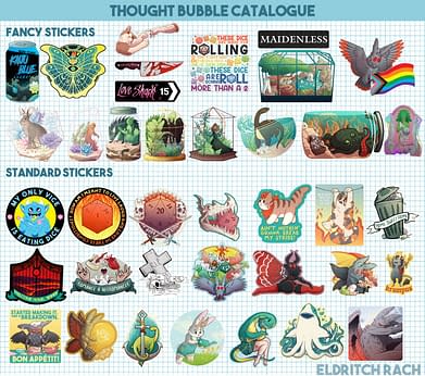 Little Cryptids Sticker Sheet (A6) — Eldritch Rach