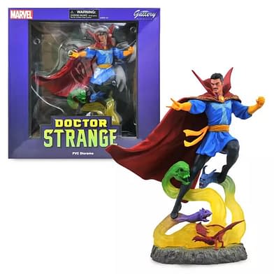 Superhero Statues Paintable Figurines, Multiverse Comic Box