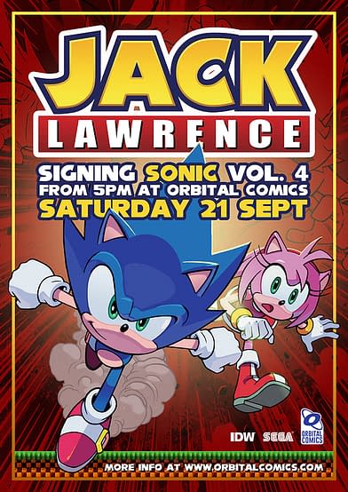 Jack Lawrence Exhibition at Orbital Comics - Signing Advance