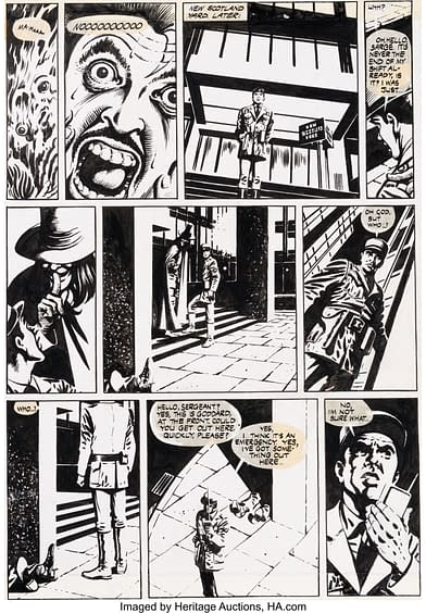 Two Watchmen & Two V for Vendetta Original Art Pages At Auction Today