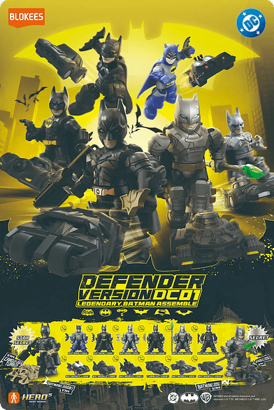 Blokees Debuts New DC Defender Version 01: Legendary Batman Assemble