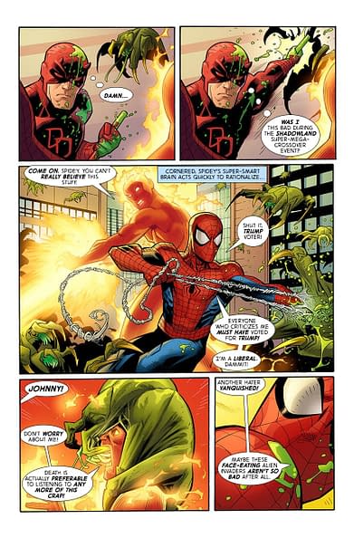 Improbable Previews: The Spectacular Spencer-Man Debuts in Amazing Spider- Man #1 Improbable Previews: The Spectacular Spencer-Man Debuts in Amazing Spider- Man #1