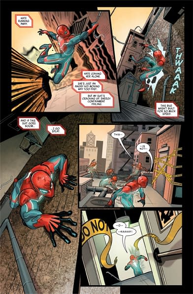 Spidey Barfs After Taking Too Much Speed in Spider-Man: Velocity #3  [Preview]