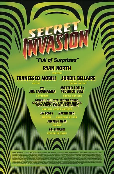  Secret Invasion (2022-2023) #1 (of 5) eBook : North, Ryan,  Lolli, Matteo, Mobili, Francesco: Kindle Store