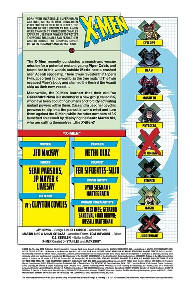 MARVEL　プログラムコレクション　X-MEN X-Men #16 Preview: Cyclops vs. The Corporate Mutants