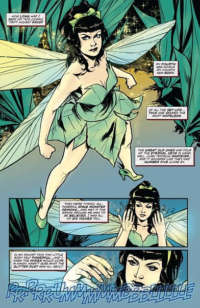 David Avallone's Writer's Commentary on Bettie Page: Unbound #4 -  Tinkerbell vs. Cthulhu