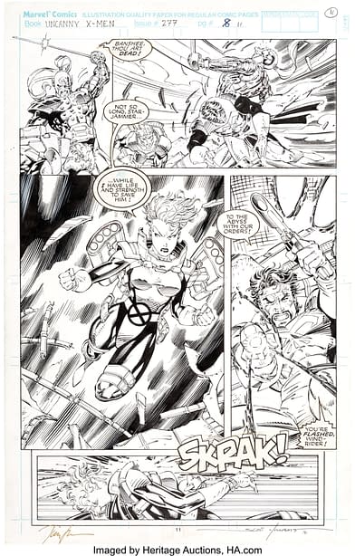 Two Jim Lee Original Artwork X-Men Pages With Storm Up For Auction