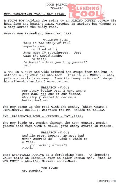 Patrol Script Tv Patrol Sample Script
