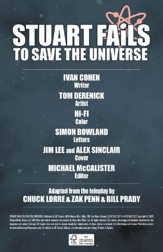 Stuart Fails To Save The Universe But Gets A Comic Book