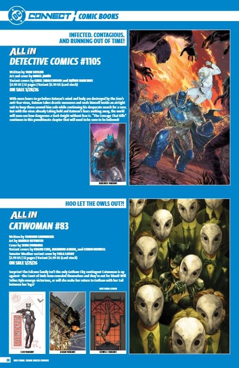 DC Comics January 2026 Full Solicits And Solicitations