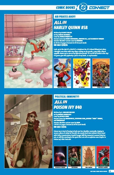 DC Comics January 2026 Full Solicits And Solicitations