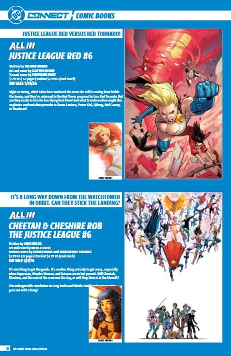 DC Comics January 2026 Full Solicits And Solicitations