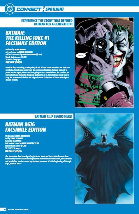 DC Comics January 2026 Full Solicits And Solicitations