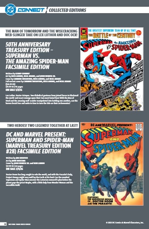 DC Comics January 2026 Full Solicits And Solicitations