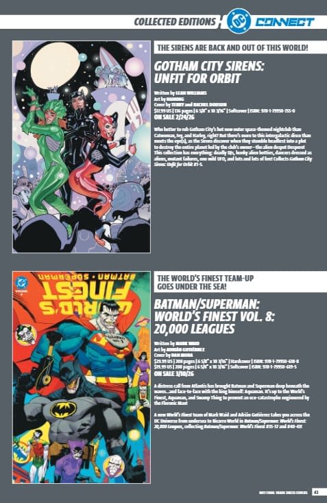 DC Comics January 2026 Full Solicits And Solicitations