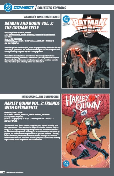 DC Comics January 2026 Full Solicits And Solicitations