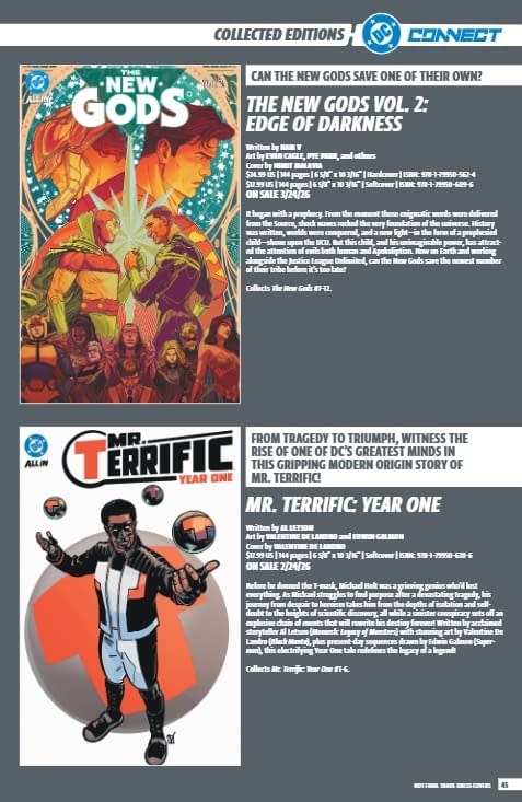 DC Comics January 2026 Full Solicits And Solicitations