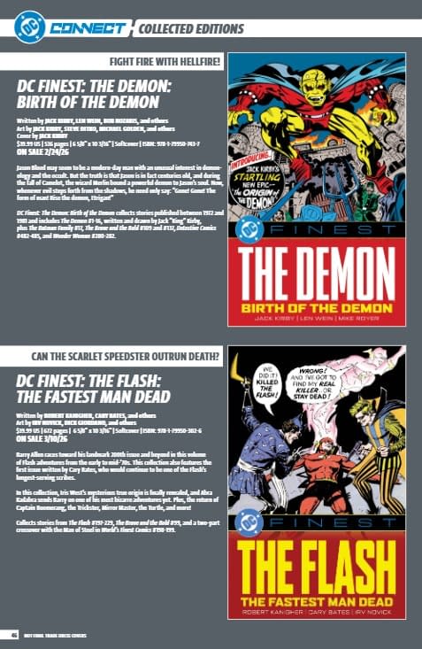 DC Comics January 2026 Full Solicits And Solicitations