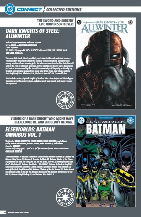 DC Comics January 2026 Full Solicits And Solicitations