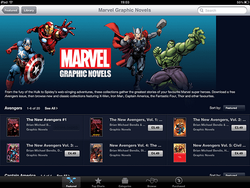 Apple's iBookstore Loads Up With New Graphic Novels