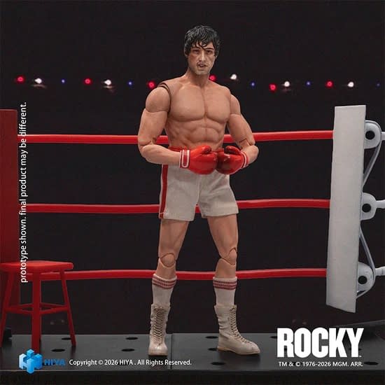 Hiya Toys Steps Into the Ring With Rocky Balboa 1/12 Scale Figure