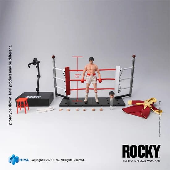 Hiya Toys Steps Into the Ring With Rocky Balboa 1/12 Scale Figure