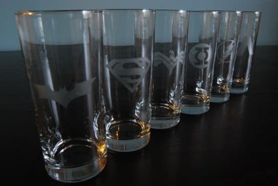 The Justice League Of Pint Glasses