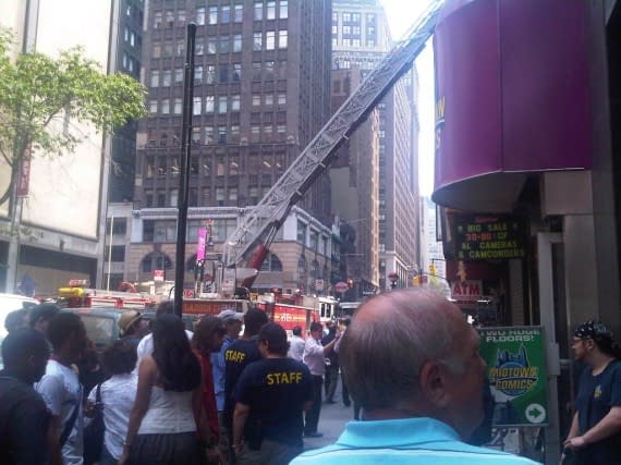 Midtown On Time Square Not Quite Burning To The Ground (UPDATE)