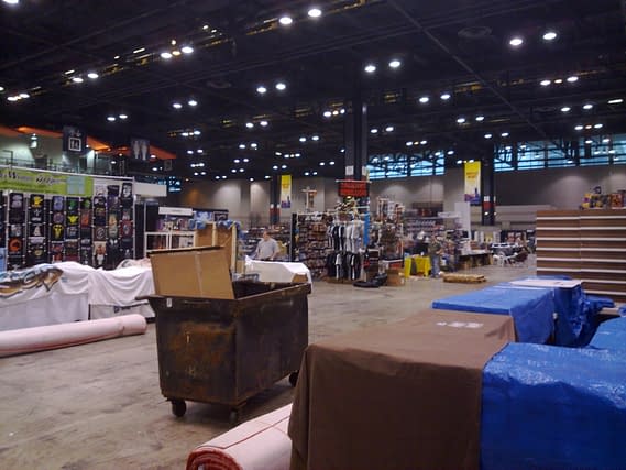 First Looks At C2E2 Setting Up&#8230;