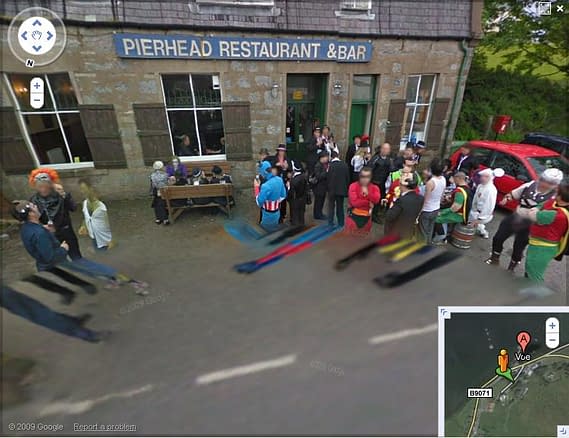 Google Street View Discovers Secret Wars In A Pub