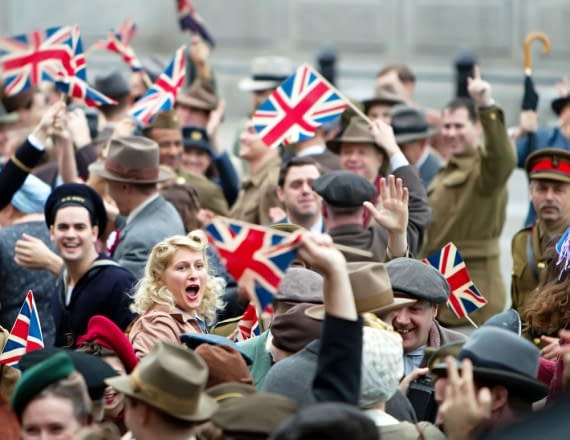 Captain America Films At Trafalgar Square