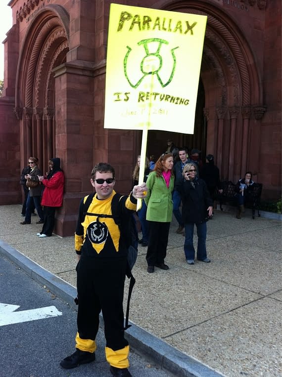 Sinestro Corps Keeps Fear Alive at Stewart/Colbert Rally