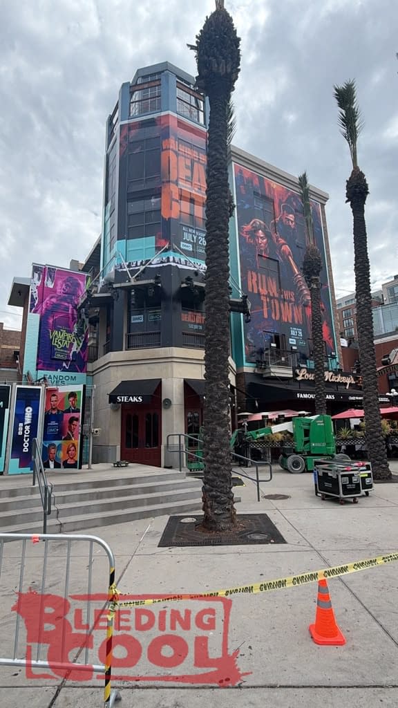 San Diego During Comic-Con Set-Up: Rings Of Power, Silo, Avengers, Etc