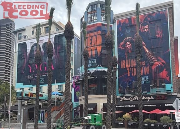San Diego During Comic-Con Set-Up: Rings Of Power, Silo, Avengers, Etc