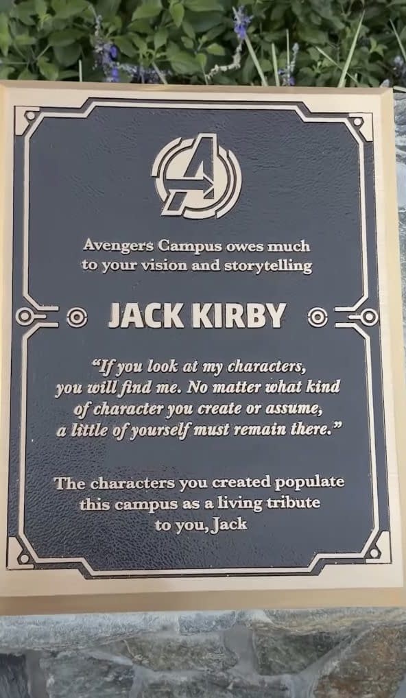 Jack Kirby Plaque Unveiled At Avengers Campus