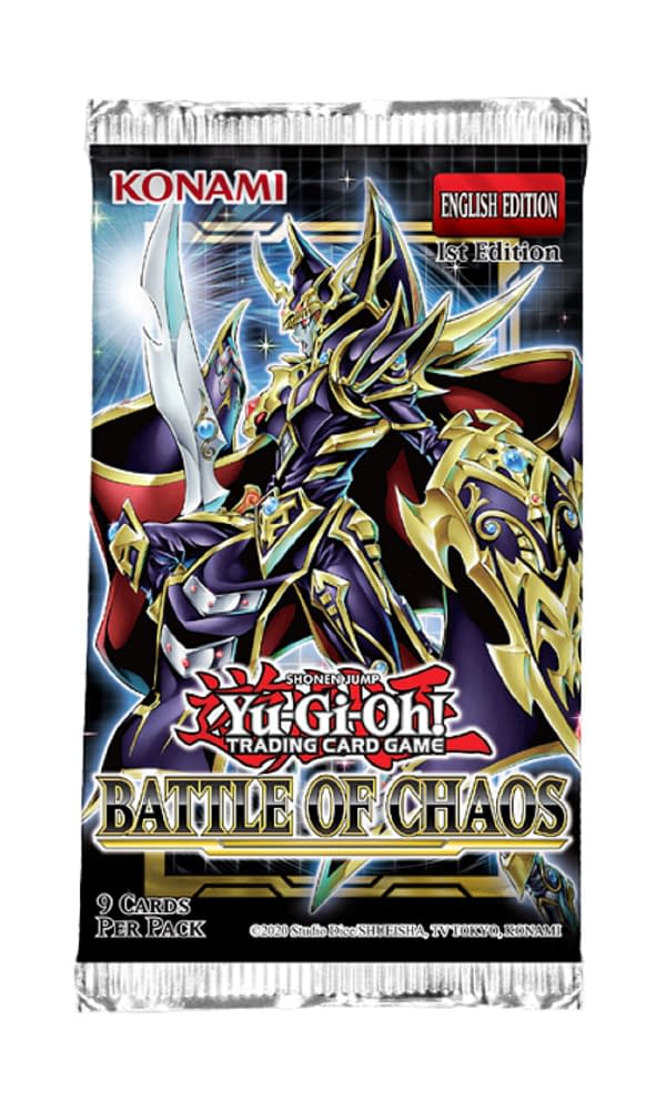 A preview of the packaging artwork for Battle of Chaos, courtesy of Konami.