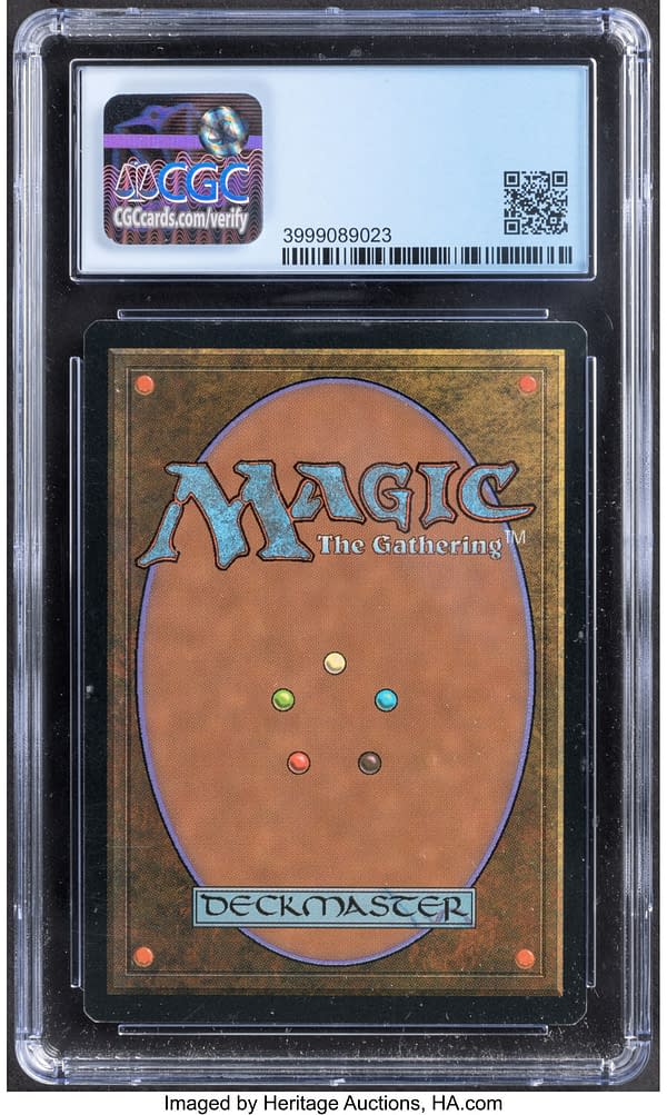 The back face of Lion's Eye Diamond, a card from Mirage, an expansion set for Magic: The Gathering from 1996. Currently available at auction on Heritage Auctions' website.