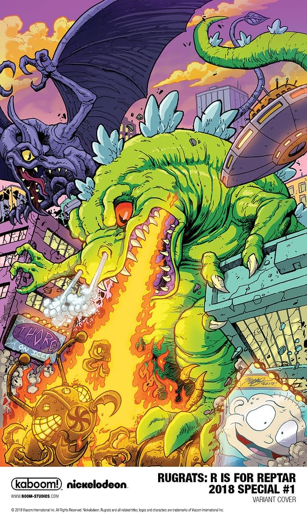 Rugrats' Reptar Gets a Comic Book Special from Boom! in April