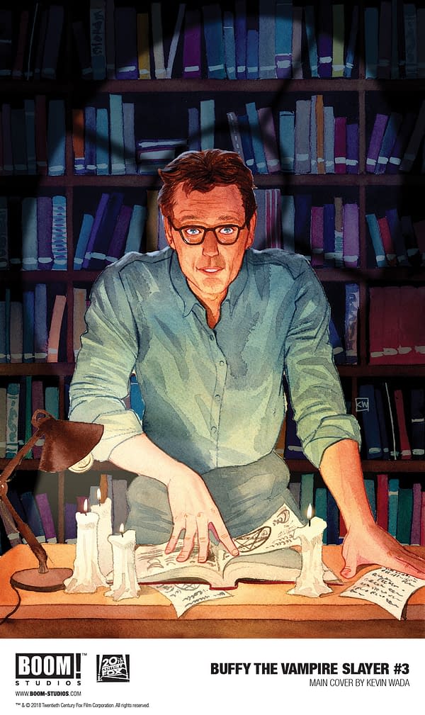 Kevin Wada Draws Giles for March's Buffy the Vampire Slayer #3 Cover
