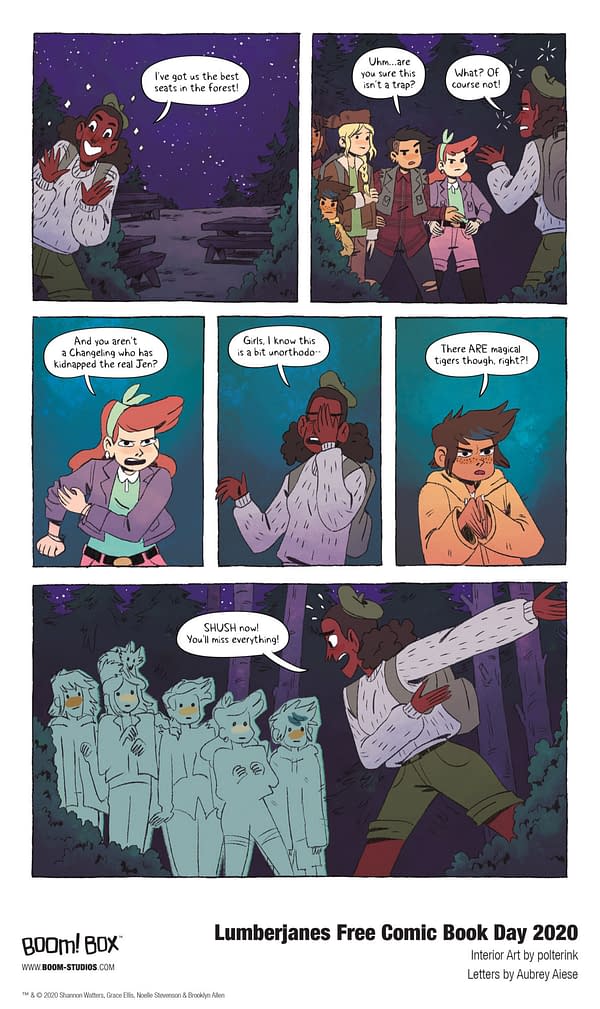 First Look at Farewell to Summer, the 2020 Lumberjanes FCBD Special