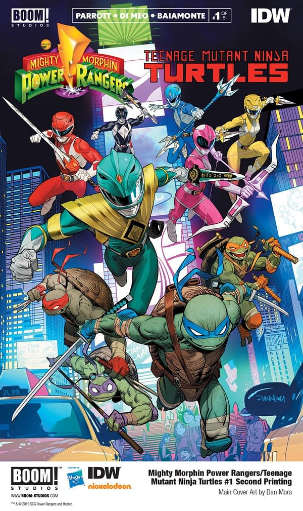 Mighty Morphin Power Rangers/Teenage Mutant Ninja Turtles #1 Fast-Tracked to Third Printing