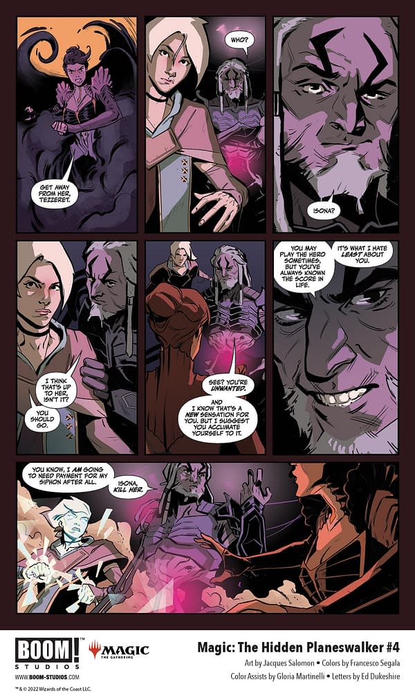 BOOM! Unhides Preview of Magic: The Hidden Planeswalker #4