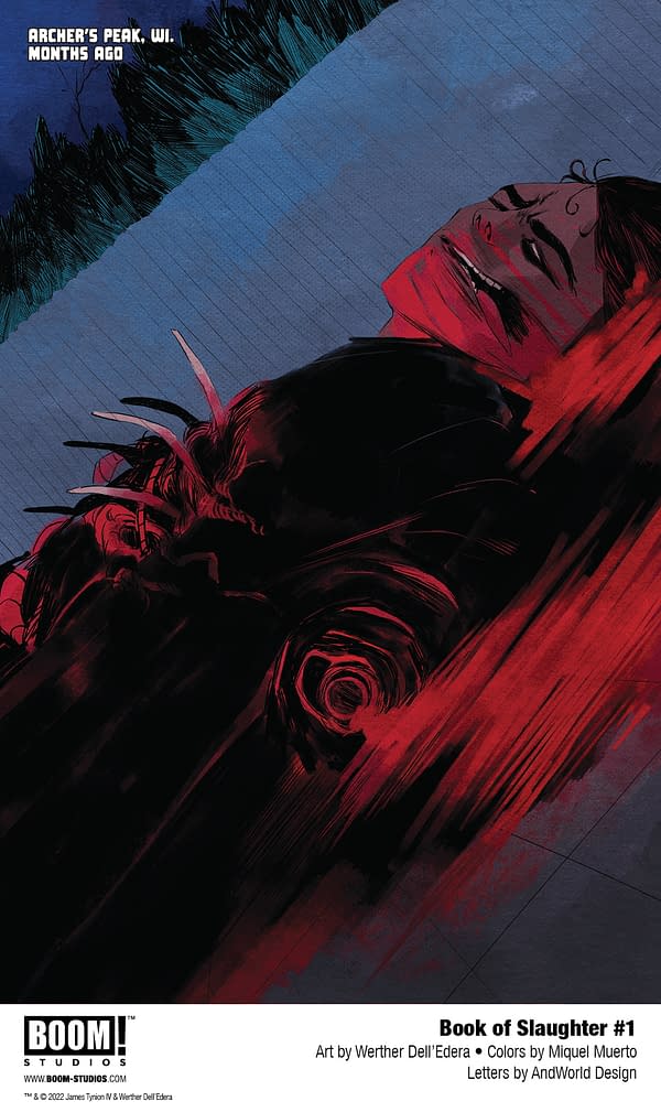 BOOM! Unveils First Look Preview at Book of Slaughter #1 One-Shot