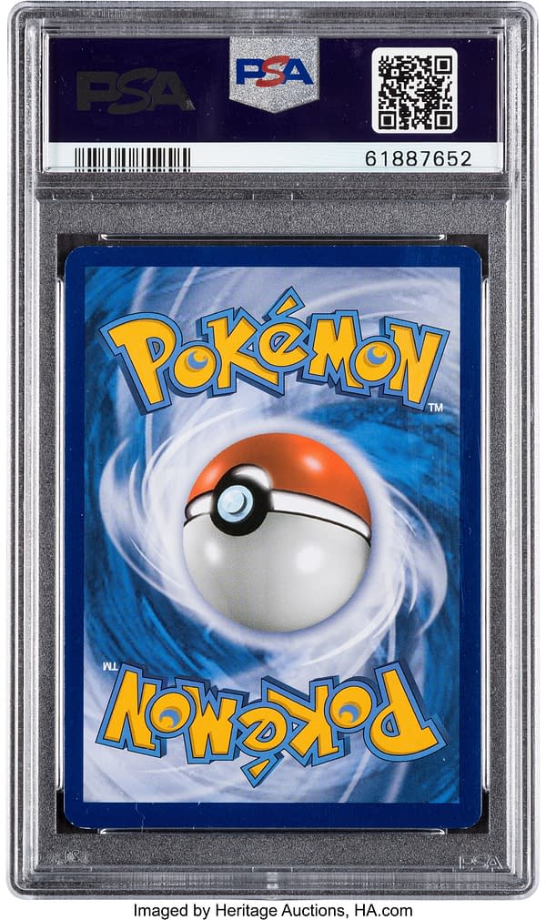 The rear face of Ishihara GX, a card from the Pokémon TCG. Currently available at auction on Heritage Auctions' website.