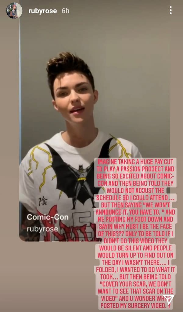Batwoman: Ruby Rose Blasts Showrunner, Producers Over Work Conditions