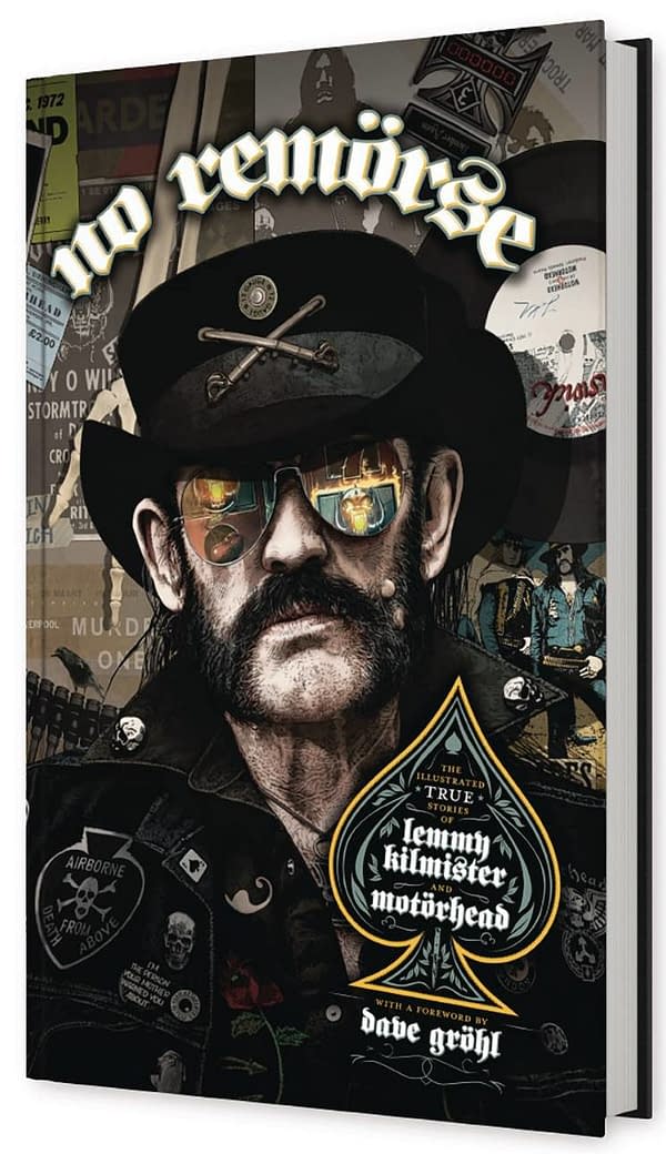 Cover image for NO REMORSE ILLUS STORIES OF LEMMY KILMISSTER & MOTORHEAD HC