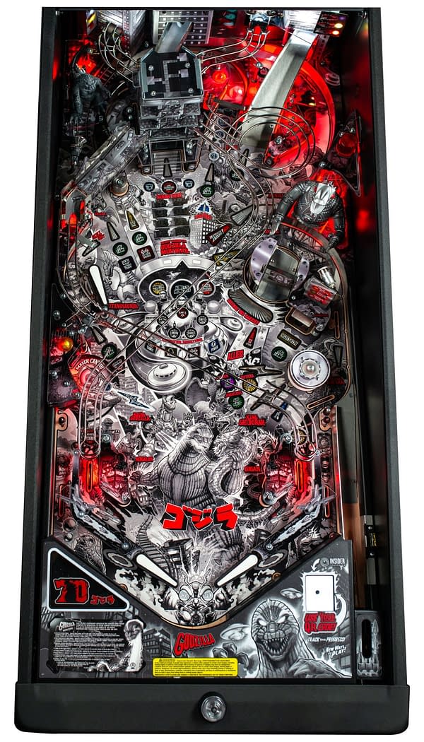 Godzilla 70th Anniversary Edition Pinball Machine Unveiled