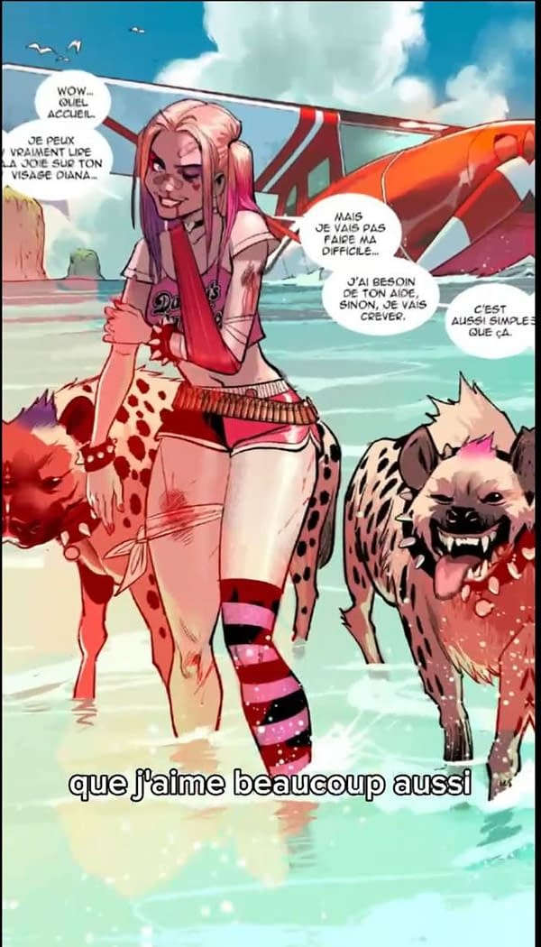 A Look Inside The French Wonder Woman And Harley Quinn Graphic Novel
