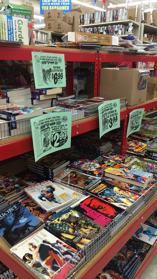 What the Ollie's Bargain Outlet DC Comics Sale in New York Looks Like