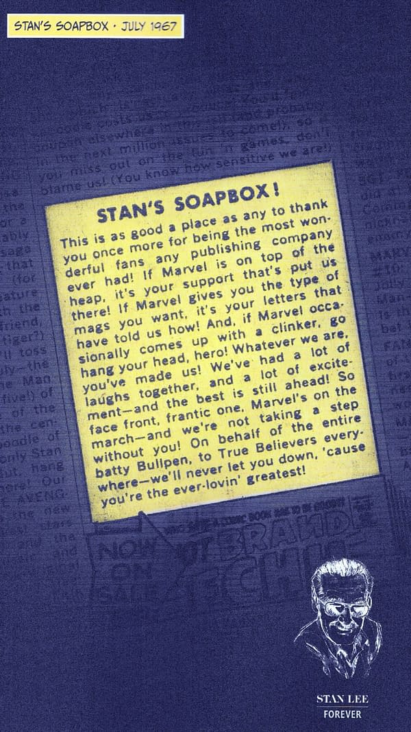 Stan Lee Forever &#8211; Stan's Soapbox Continues to Run in Marvel Comics